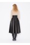 Alaia Belted Lambskin Skirts Women Black USA