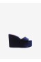 Alaia Riviera Wedge Mules Women Blue USA