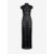 Alaia Striped Long Dress Women Black USA