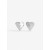 Alaia Heart Earrings Women Silver USA