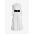 Alaia Poplin Cross Belt Dress Women White USA