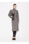 Alaia Highneck Cropped Jackets Feminino Cinza Portugal
