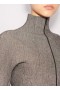 Alaia Highneck Cropped Jackets Feminino Cinza Portugal