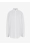  Alaia Poplin Round Shirt Női Fehér Magyarország