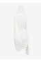  Alaia Draped Fluid Jersey Dress Női Fehér Magyarország