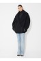  Alaia Round Wool Caban Coats Női Fekete Magyarország