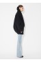  Alaia Round Wool Caban Coats Női Fekete Magyarország