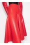  Alaia Coated Flared Skirts Women Red Magyarország
