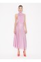  Alaia Shiny Flared Dress Women Pink Magyarország