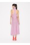  Alaia Shiny Flared Dress Women Pink Magyarország