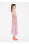  Alaia Shiny Flared Dress Women Pink Magyarország