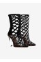  Alaia La Cage Wedge Boots Női Fekete Magyarország