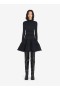 Alaia High-meck Wool Crinoline Dress Women Black Éireann