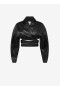  Alaia Leather Cross-over Jackets mBan Black Éireann
