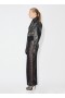  Alaia Leather Cross-over Jackets mBan Black Éireann
