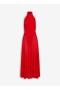  Alaia Shiny Flared Dress Women Red Éireann