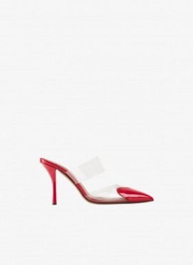  Alaia Le Cœur Mules Mná Red Éireann