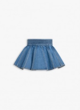  Alaia Stone Denim Belt Skirts Women Blue Éireann