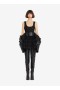  Alaia Shiny Crinoline Dress Donna Nero Italia