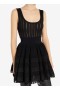  Alaia Shiny Crinoline Dress Donna Nero Italia