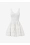  Alaia Shiny Crinoline Dress Donna Bianco Italia