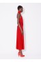  Alaia Shiny Flared Dress Donna Rosso Italia