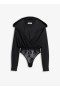  Alaia Hood Body Shirt Bodys Donna Nero Italia