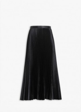  Alaia Crocodile Satin Midi Gonne Donna Nero Italia