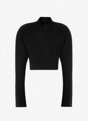  Alaia Giacche corte ricamate Donna Nero Italia