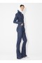  Alaia ロングブーツカットデニムパンツ レディース ブルー 日本