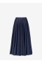  Alaia デニム ミディスカート レディース ブルー 日本