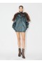  Alaia ナイロン マキシ ボンバー コート レディース グリーン 日本