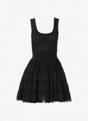 Alaia シャイニー クリノリン ドレス レディース ブラック 日本