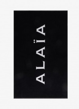 アライア Alaïa ビーチタオル タオル レディース ブラック/ホワイト 日本