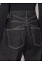  Alaia Round Denim Bukser Dame Svart Norge