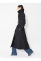  Alaia Cotton Belted Trench Coats Dame Svart Norge
