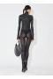  Alaia Eyelet Tights Leggings Dame Svart Norge