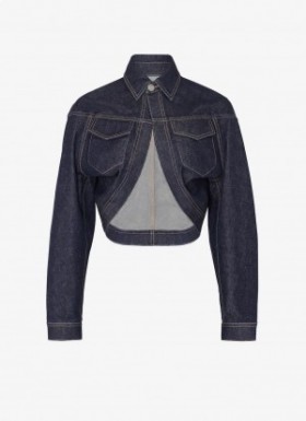  Alaia Denim Cardi Jakker Dame Blå Norge