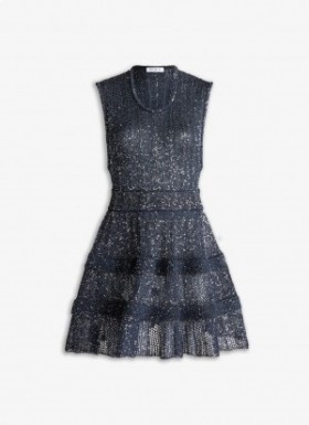  Alaia Paljett Crinoline Kjole Dame Blå Norge