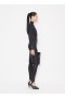  Alaia Coated Leggings Damskie Czarne Polska