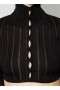  Alaia Shiny Crinoline Cardigan Vests Kobiety Czarny Polska