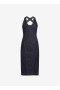  Alaia Sculpting Denim Dress Women Blue Polska