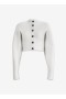  Alaia Alpaca Cropped Cardigan Vests Women White Polska