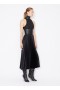  Alaia Fuste Midi Satin Crocodil Femei Negru România