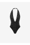  Alaia Eyelet 수영복 수영복 여성 블랙 대한민국