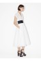  Alaia Broderie Anglaise 벨티드 드레스 여성 화이트 대한민국