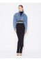 Alaia Denim Crossover Jackets Women Blue Hrvatska