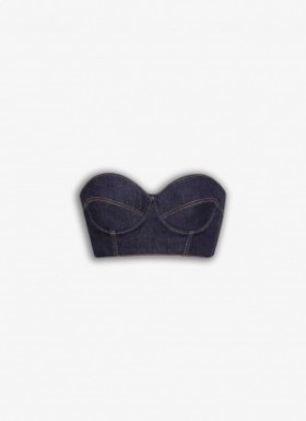  Alaia Bustier Bra Tops Women Blue Hrvatska