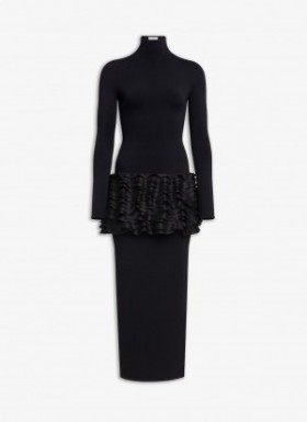  Alaia Frill Dress Women Black Hrvatska