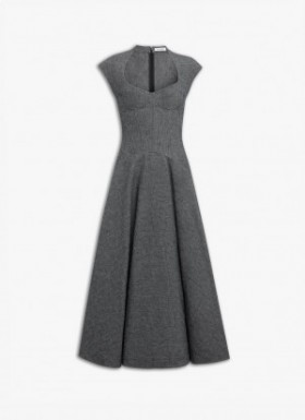  Alaia Corset Flared Dress Women Grey Hrvatska